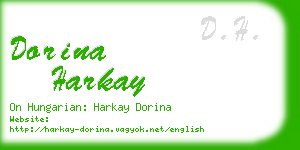 dorina harkay business card